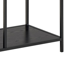 Load image into Gallery viewer, Seaford Bookcase Tall Black Shelving Unit With 5 Shelves 185x77x35xcm
