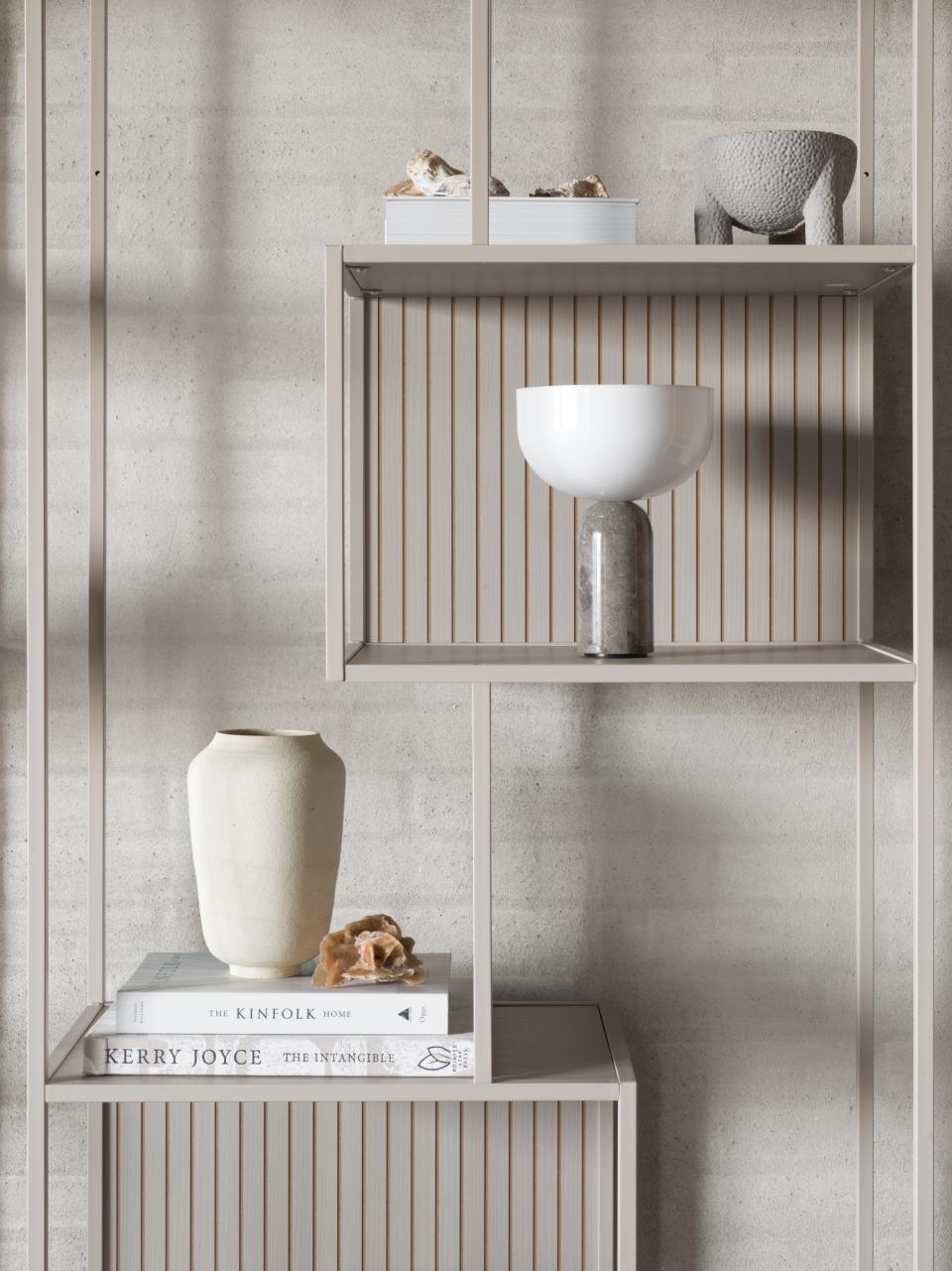 Seaford Bookcase Tall Grey Shelving Unit With 5 Shelves 185x77x35xcm