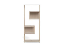 Load image into Gallery viewer, Beige shelving unit with multiple shelves on a white background
