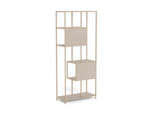 Load image into Gallery viewer, Seaford Bookcase Tall Grey Shelving Unit With 5 Shelves 185x77x35xcm

