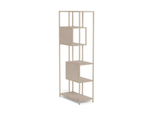 Load image into Gallery viewer, Seaford Bookcase Tall Grey Shelving Unit With 5 Shelves 185x77x35xcm
