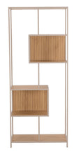 Load image into Gallery viewer, Seaford Bookcase Tall Grey Brown Shelving Unit With 5 Shelves 185x77x35xcm
