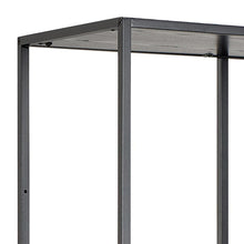 Load image into Gallery viewer, Seaford Bookcase Tall Shelving 2 Drawer Unit With 4 Shelves In Black 185x77x35cm
