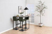Load image into Gallery viewer, Seaford Bar Table With Black Top And Metal Base 120x60x105cm
