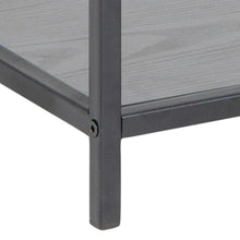 Load image into Gallery viewer, Close-up of a metal table leg with a gray top on a white background
