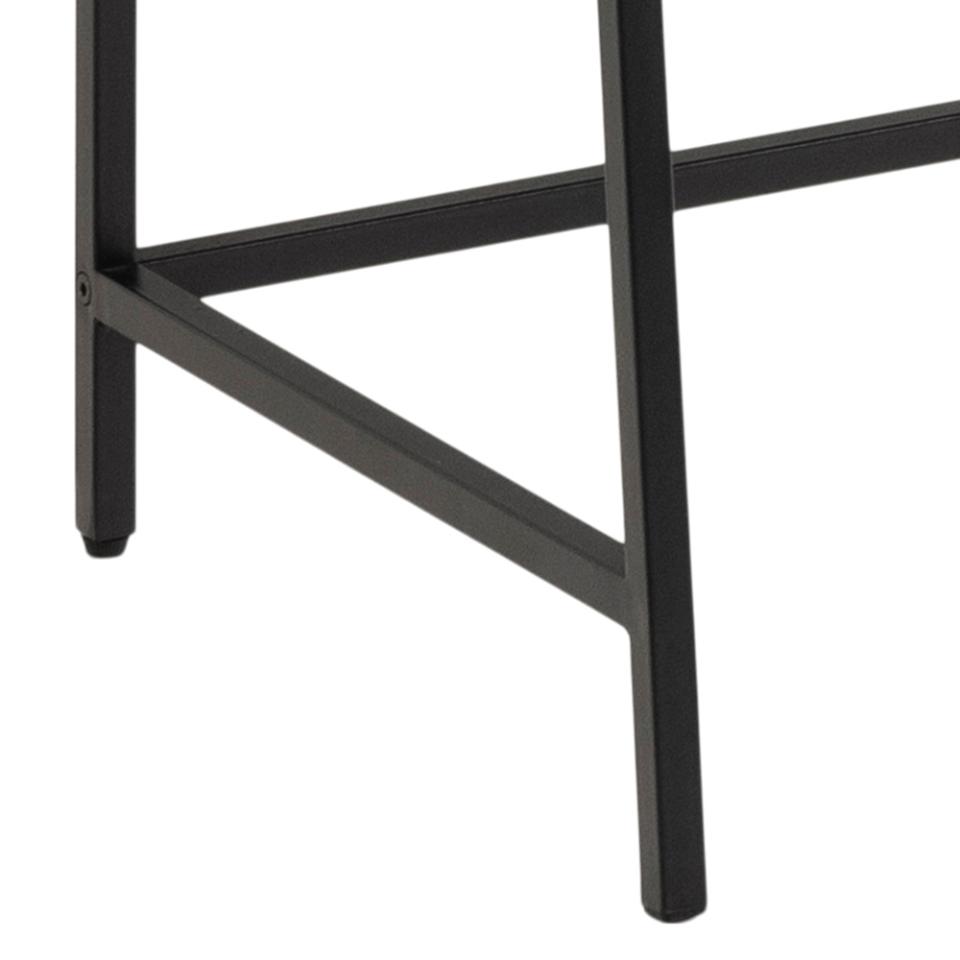 Seaford Angle Bookcase Wall Shelving Unit With Drawer In Oak 77x36x175 cm