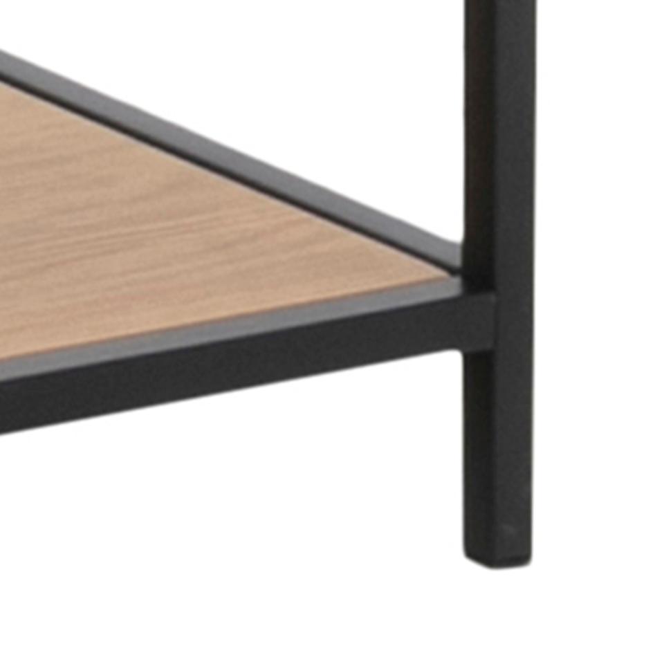 Seaford Large Bookcase Shelving Storage Unit In Oak 114x35x185 cm