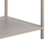 Load image into Gallery viewer, Seaford Stylish Bookcase Shelf Unit In Grey With Wood Shelves And Metal Frame 114x35x78 cm
