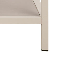 Load image into Gallery viewer, Seaford Stylish Panel Bookcase Shelf Unit In Grey With Wood Shelves And Metal Frame 114x35x78 cm

