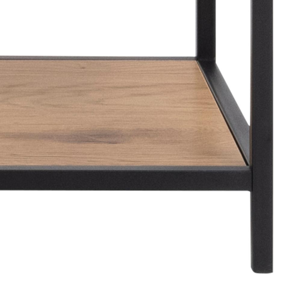 Seaford Large Bookcase Shelving Unit With 5 Shelves In Oak 135x35x185 cm