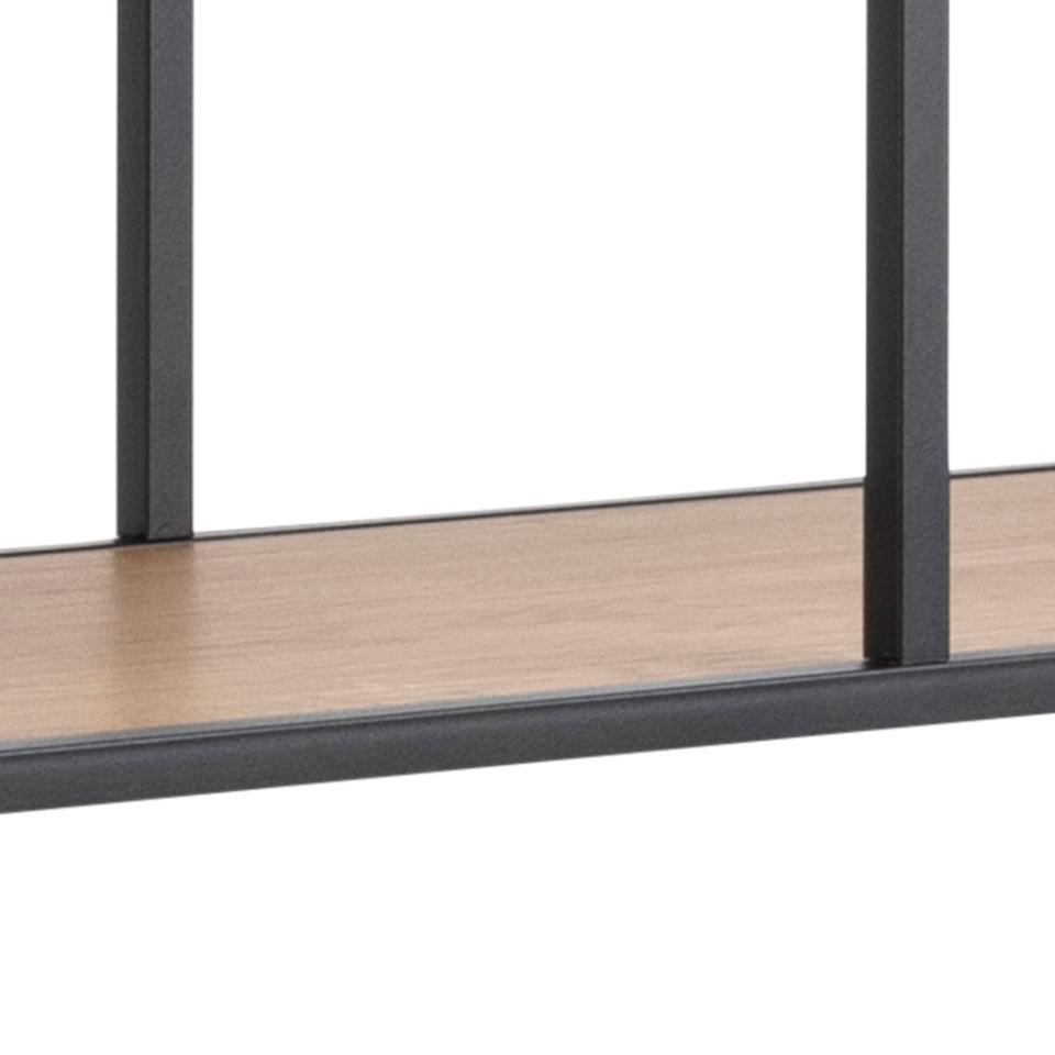 Seaford Large Bookcase Shelving Unit With 5 Shelves In Oak 135x35x185 cm