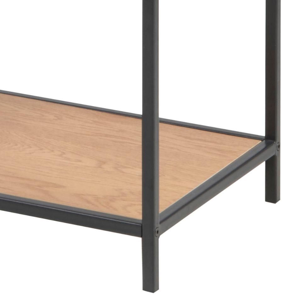 Seaford Bookcase Shelving Storage Unit With 3 Shelves In Oak 77x35x114 cm