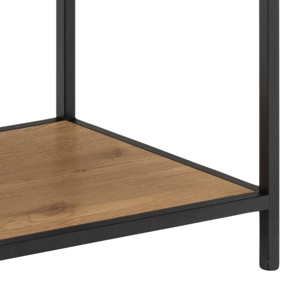 Seaford Steps Bookcase Shelving Storage Unit In Oak 135x35x150 cm