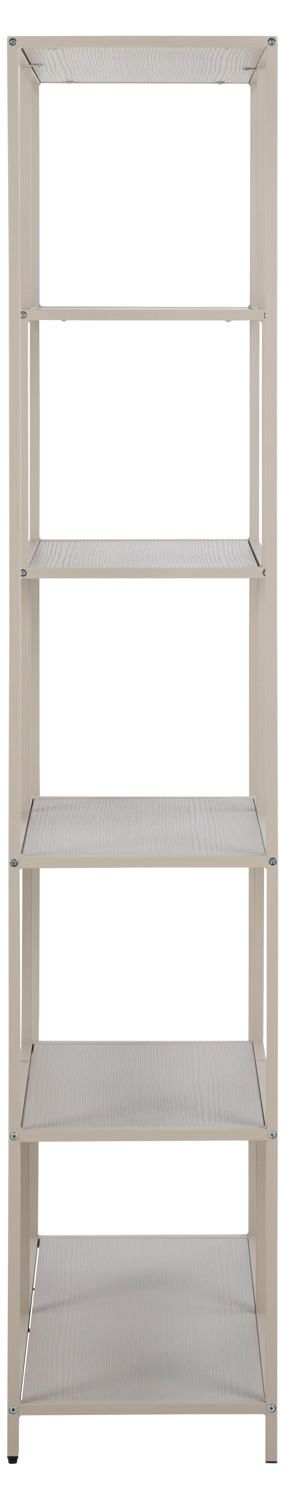 Seaford Tall Bookcase Shelving Unit With 5 Shelves In Grey 77x35x185 cm