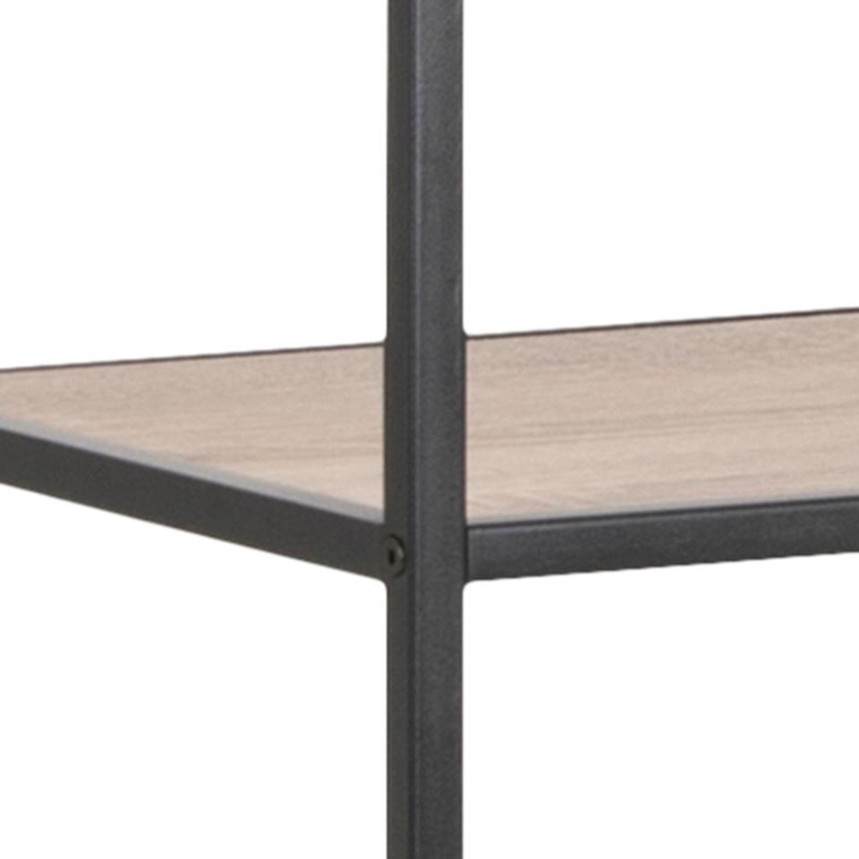 Seaford Tall Bookcase Shelving Unit With 5 Shelves In Sonoma Oak 77x35x185 cm