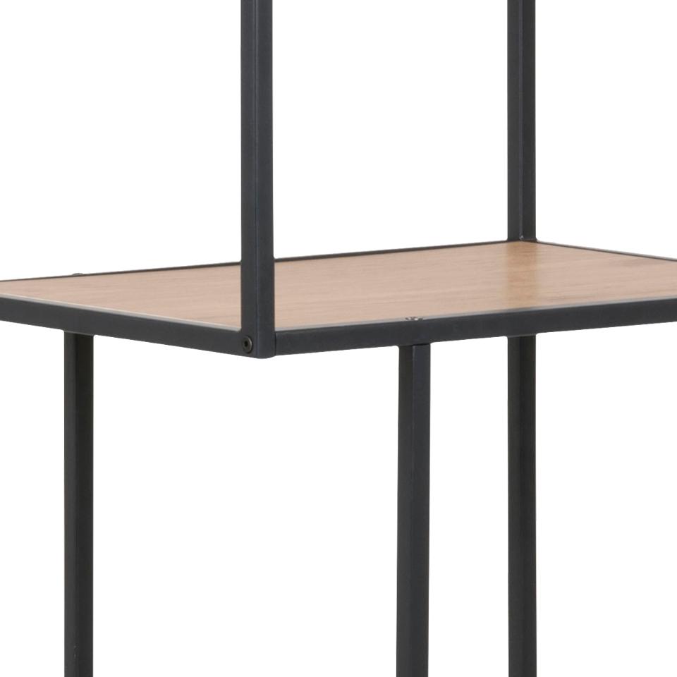 Seaford Tall Bookcase Shelving Unit With 5 Shelves In Wild Oak 77x35x185 cm