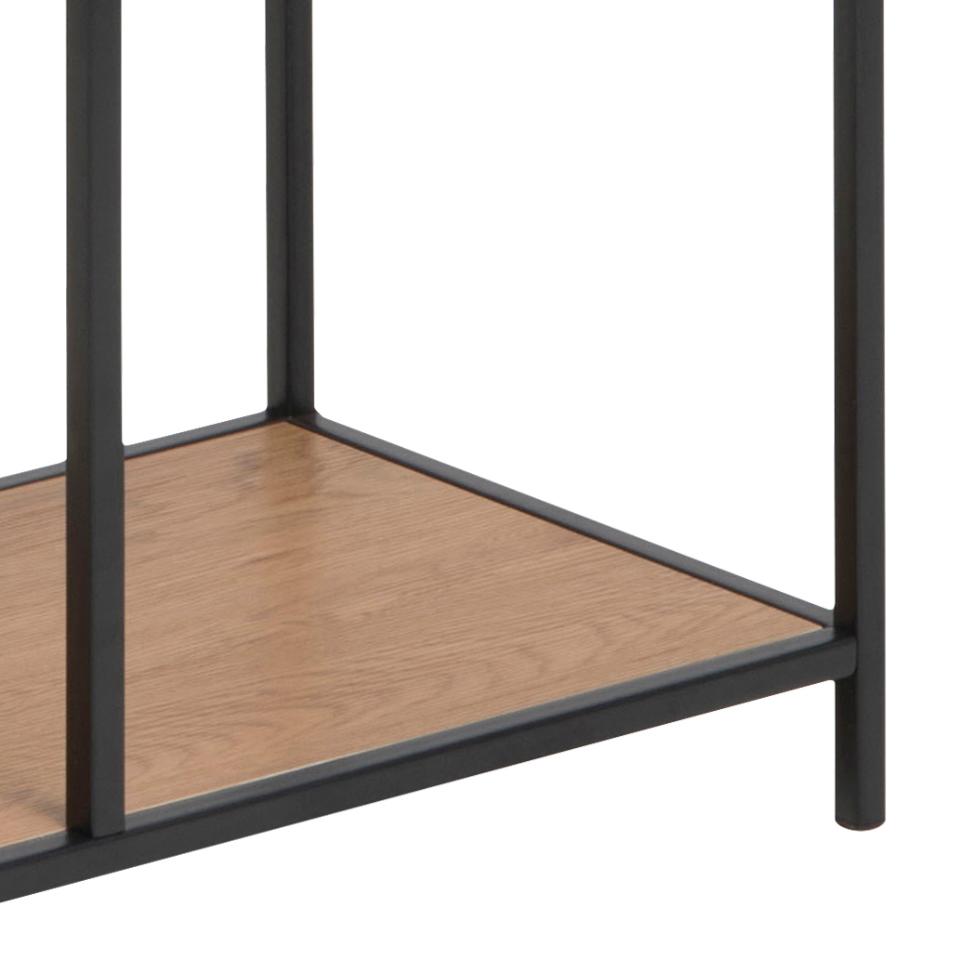 Seaford Tall Bookcase Shelving Unit With 5 Shelves In Wild Oak 77x35x185 cm