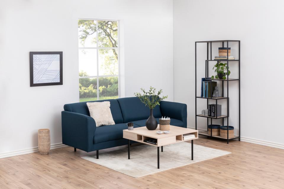 Seaford Tall Bookcase Shelving Unit With 5 Shelves In Wild Oak 77x35x185 cm