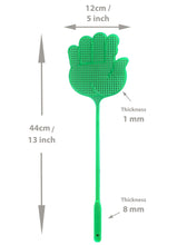 Load image into Gallery viewer, 4 Pack Fly Bug Or Insect Swatters, Square Mesh Long Handle Swatters

