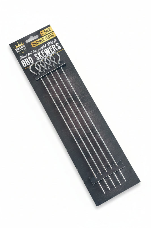 Chrome Plated BBQ Skewers 150 Pack 25cm Kebab BBQ Marshmallows Veg Burgers Buffet Part