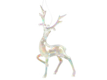 Load image into Gallery viewer, Iridescent Shimmer Stag Hanging Christmas Decoration Magical Reindeer Fairy Tale Themed Xmas Tree Pendant

