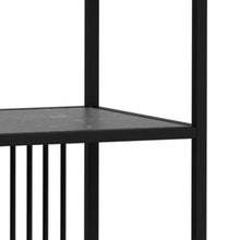 Load image into Gallery viewer, Strington Large Bookcase Shelf Unit Black Metal With 5 Shelves 120x35x185cm
