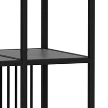 Load image into Gallery viewer, Strington Tall Bookcase Shelf Unit Black Metal With 5 Shelves 85x35x185 cm
