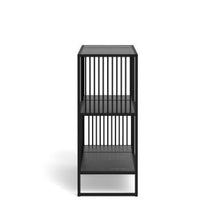 Load image into Gallery viewer, Strington Bookcase Shelf Unit Black Metal With 2 Shelves 120x35x83 cm
