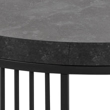Load image into Gallery viewer, Strington Round Coffee Table With Marble Melamine Top And Metal Base 65cm
