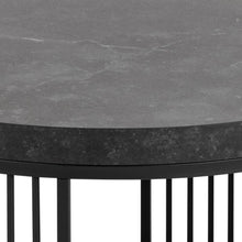Load image into Gallery viewer, Strington Round Coffee Table With Marble Melamine Top And Metal Base 65cm
