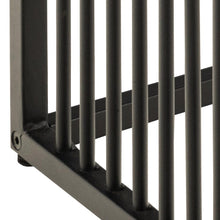 Load image into Gallery viewer, Strington Stylish Black Marble Look Side Table With Metal Bar Base 40x40cm
