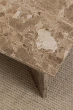 Load image into Gallery viewer, Vega Lavish Marble Coffee Table In Brown Marble Rectangle Top 140x70cm

