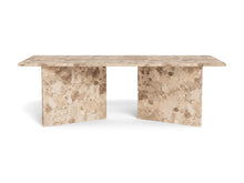 Load image into Gallery viewer, Vega Lavish Marble Coffee Table In Brown Marble Rectangle Top 140x70cm
