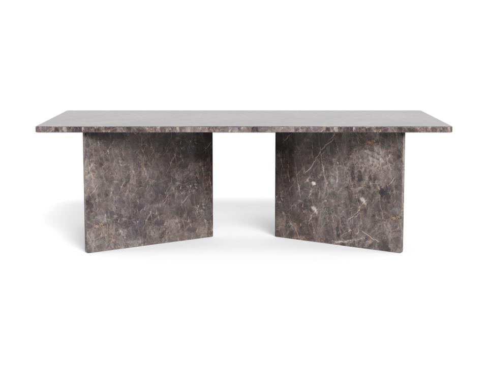 Vega Lavish Marble Coffee Table In Grey Rectangle Top 140x70cm
