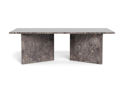 Vega Lavish Marble Coffee Table In Grey Rectangle Top 140x70cm