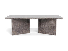 Load image into Gallery viewer, Vega Lavish Marble Coffee Table In Grey Rectangle Top 140x70cm
