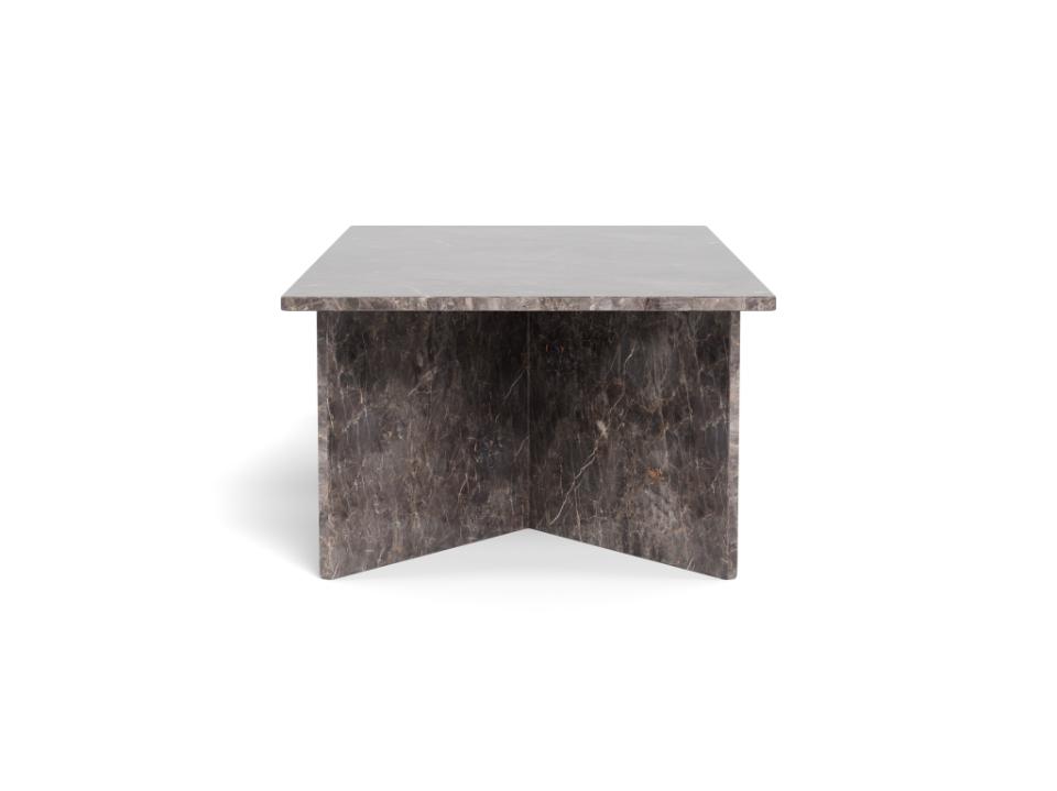 Vega Lavish Marble Coffee Table In Grey Rectangle Top 140x70cm