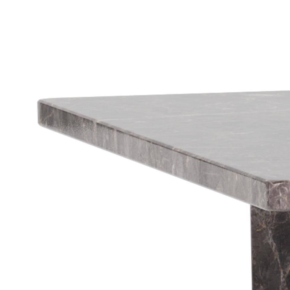 Vega Lavish Marble Coffee Table In Grey Rectangle Top 140x70cm