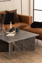Load image into Gallery viewer, Vega Lavish Marble Coffee Table In Grey With Square Top 90cm
