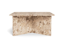 Load image into Gallery viewer, Vega Lavish Marble Coffee Table In Brown With Square Top 90cm
