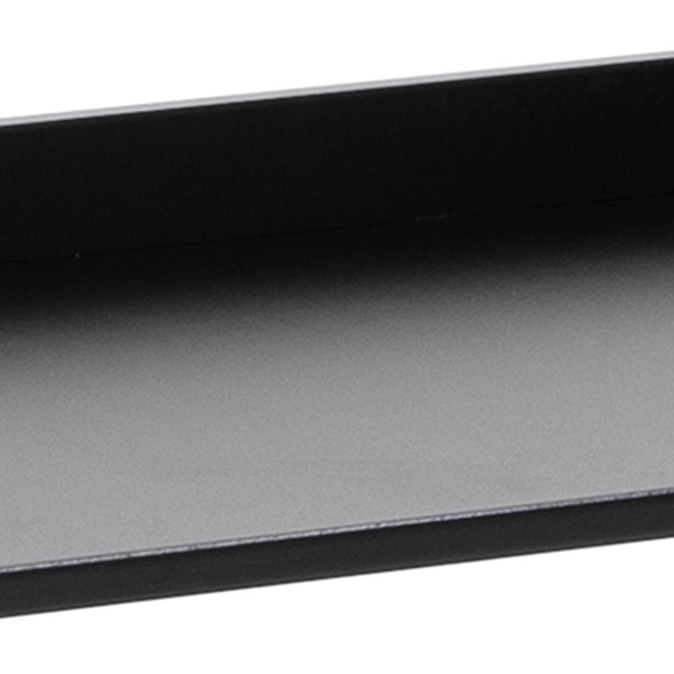 Wally Wooden Step Bookcase Storage Shelf Unit In Black 63x40x130 cm