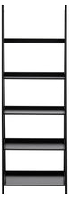 Load image into Gallery viewer, Wally Large Wooden Step Bookcase Storage Shelf Unit In Black 63x40x180 cm
