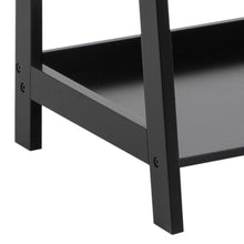 Load image into Gallery viewer, Wally Large Wooden Step Bookcase Storage Shelf Unit In Black 63x40x180 cm
