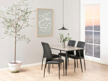 Load image into Gallery viewer, Wilma Dining Table In White Oak With Black Metal Legs 120 x 80 cm
