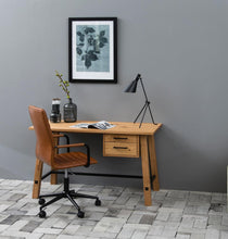 Load image into Gallery viewer, Winslow Swivel Desk Chair -Stylish Slim Design Leather Look Office Desk Chair With Arm Rests And Solid Gas Lift Metal Base
