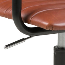 Load image into Gallery viewer, Winslow Swivel Desk Chair -Stylish Slim Design Leather Look Office Desk Chair With Arm Rests And Solid Gas Lift Metal Base
