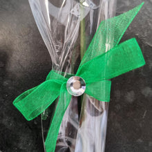 Load image into Gallery viewer, Single Wooden Rose Bud in Cellophane and Ribbon - Choose from 20 Colours
