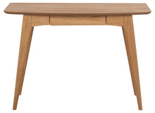 Load image into Gallery viewer, a brown oak desk on a white background
