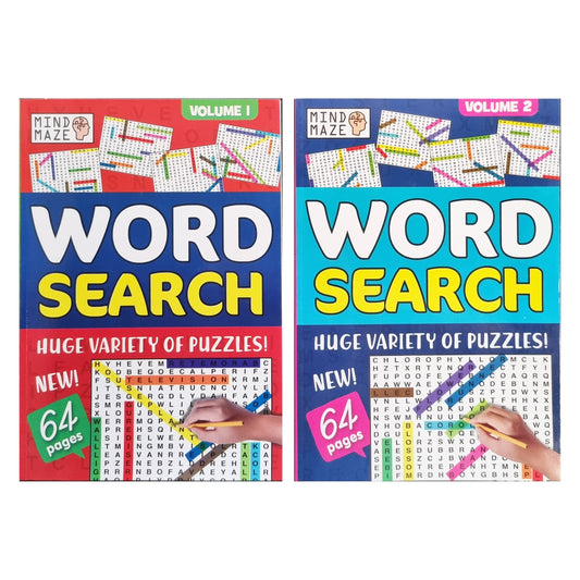 Wordsearch Puzzle Book Large Text Writing A4 Word Search Vol 1 Or 2 With Free Pen