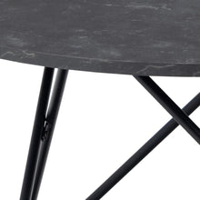 Load image into Gallery viewer, Wyre Round Coffee Table With Marble Melamine Top And Metal Base 80cm
